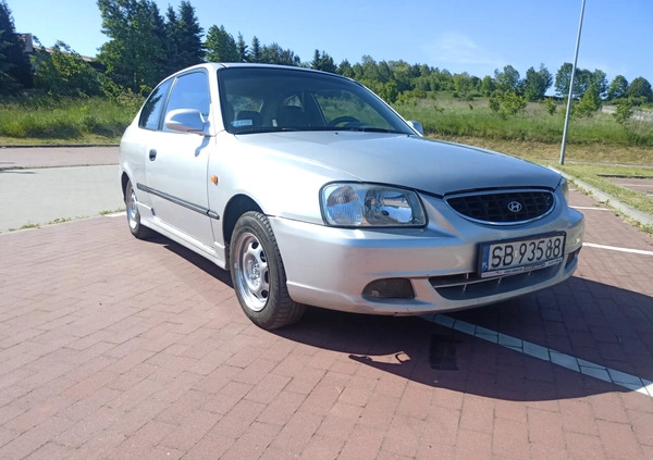 Hyundai Accent cena 2300 przebieg: 145000, rok produkcji 2002 z Libiąż małe 191